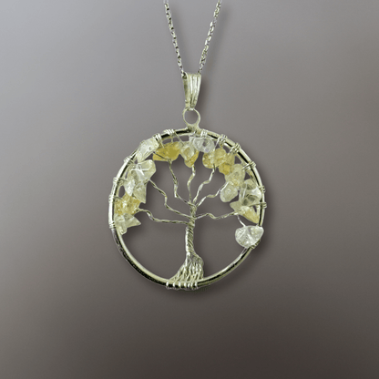 Tree of Life Gemstone Necklace - Vegan America
