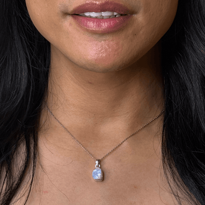Freeform Gemstone Pendant Necklace - Vegan America