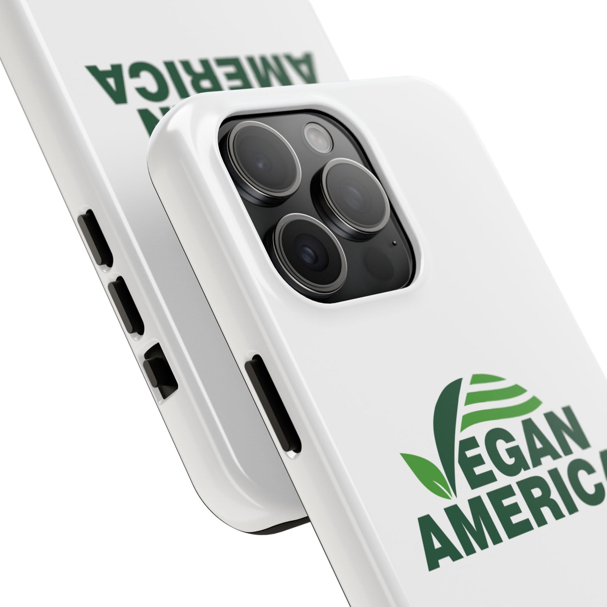 Vegan America Tough Phone Case — Eco - Friendly Plant Logo Protective Cover - Vegan America