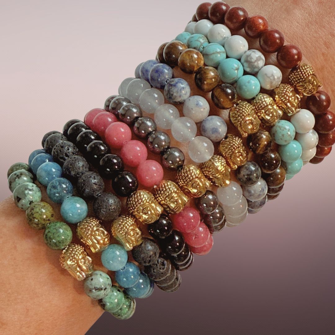 Buddha Crystal Beaded Bracelets - Vegan America