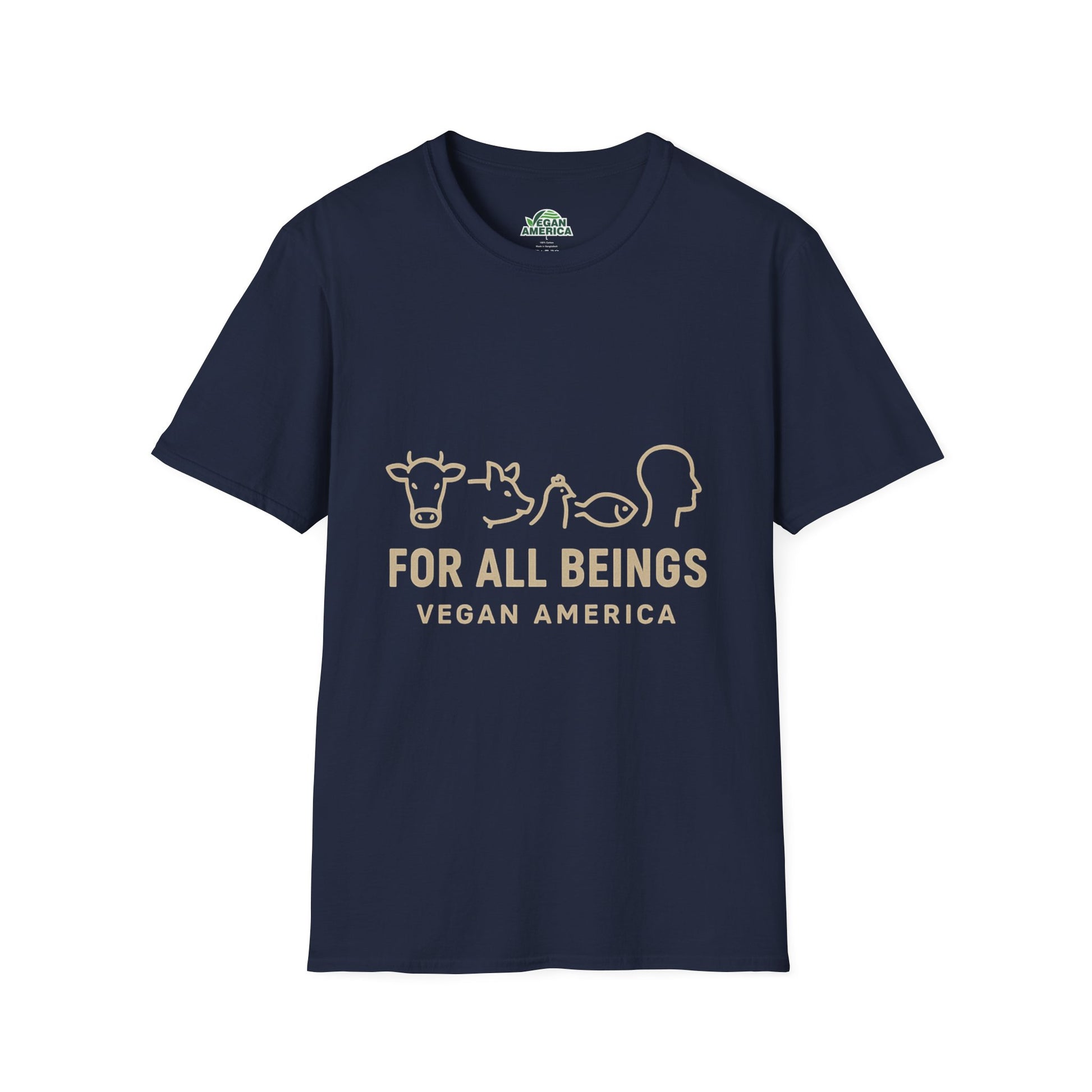 Unisex Vegan America T-Shirt, Eco - Friendly Apparel, Plant - Based Lifestyle Shirt, Perfect Gift for Vegans, Animal Rights Awareness Wear - Vegan America