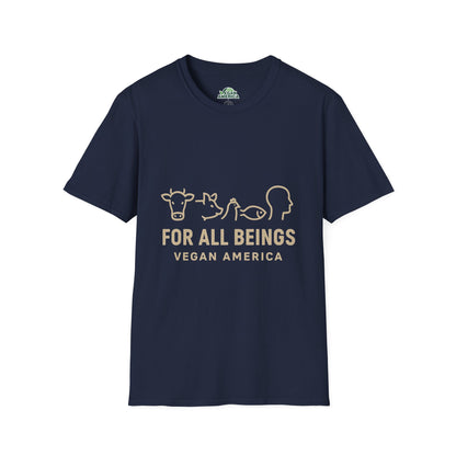 Unisex Vegan America T-Shirt, Eco - Friendly Apparel, Plant - Based Lifestyle Shirt, Perfect Gift for Vegans, Animal Rights Awareness Wear - Vegan America