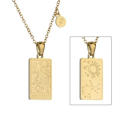 Zodiac Constellation Pendant Necklaces - Vegan America