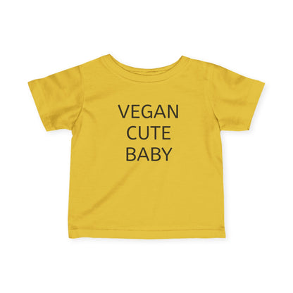 Vegan Baby Tee, Cute Infant T-Shirt, Organic Cotton Toddler Shirt, Eco - Friendly Baby Gift, Baby Shower Present - Vegan America