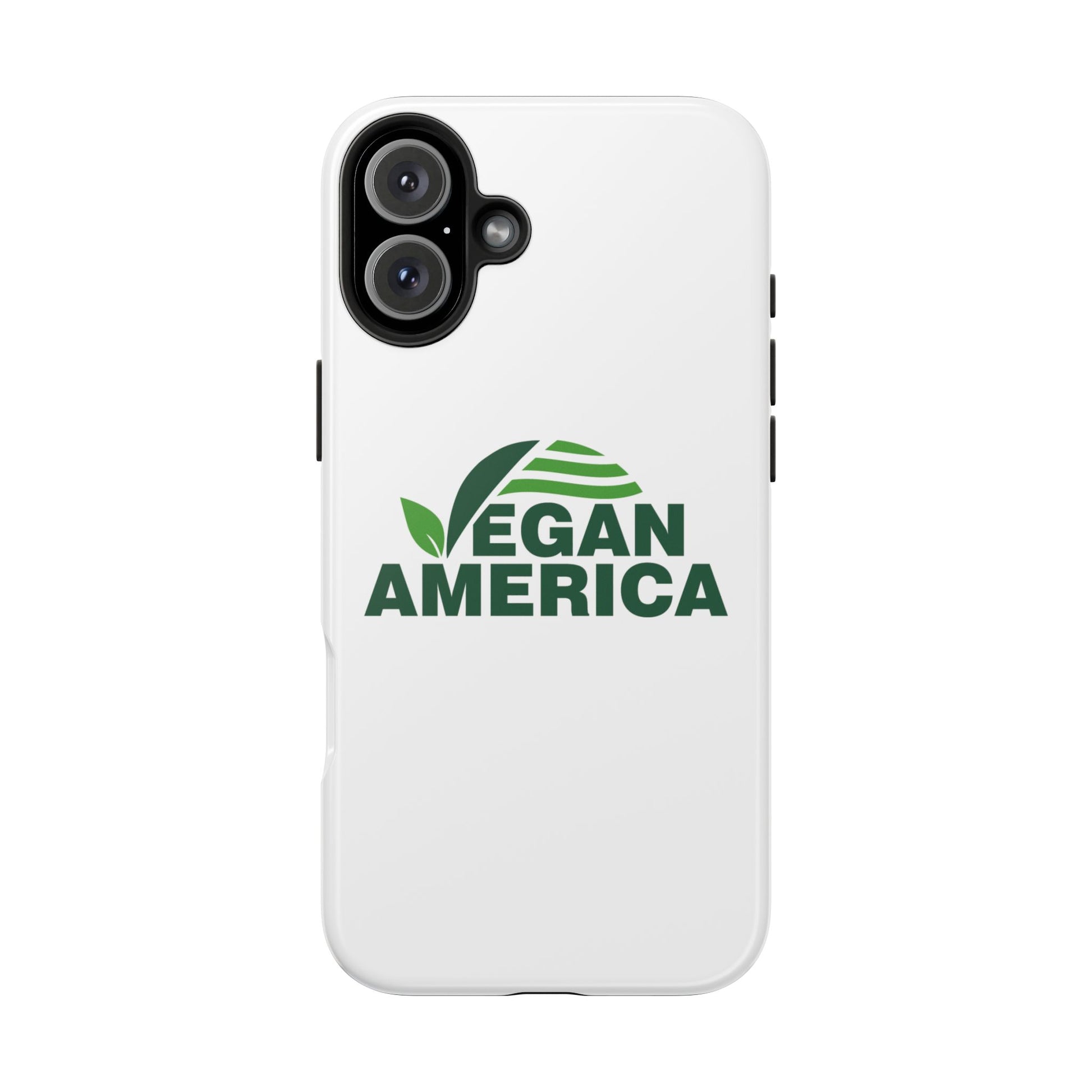 Vegan America Tough Phone Case — Eco - Friendly Plant Logo Protective Cover - Vegan America