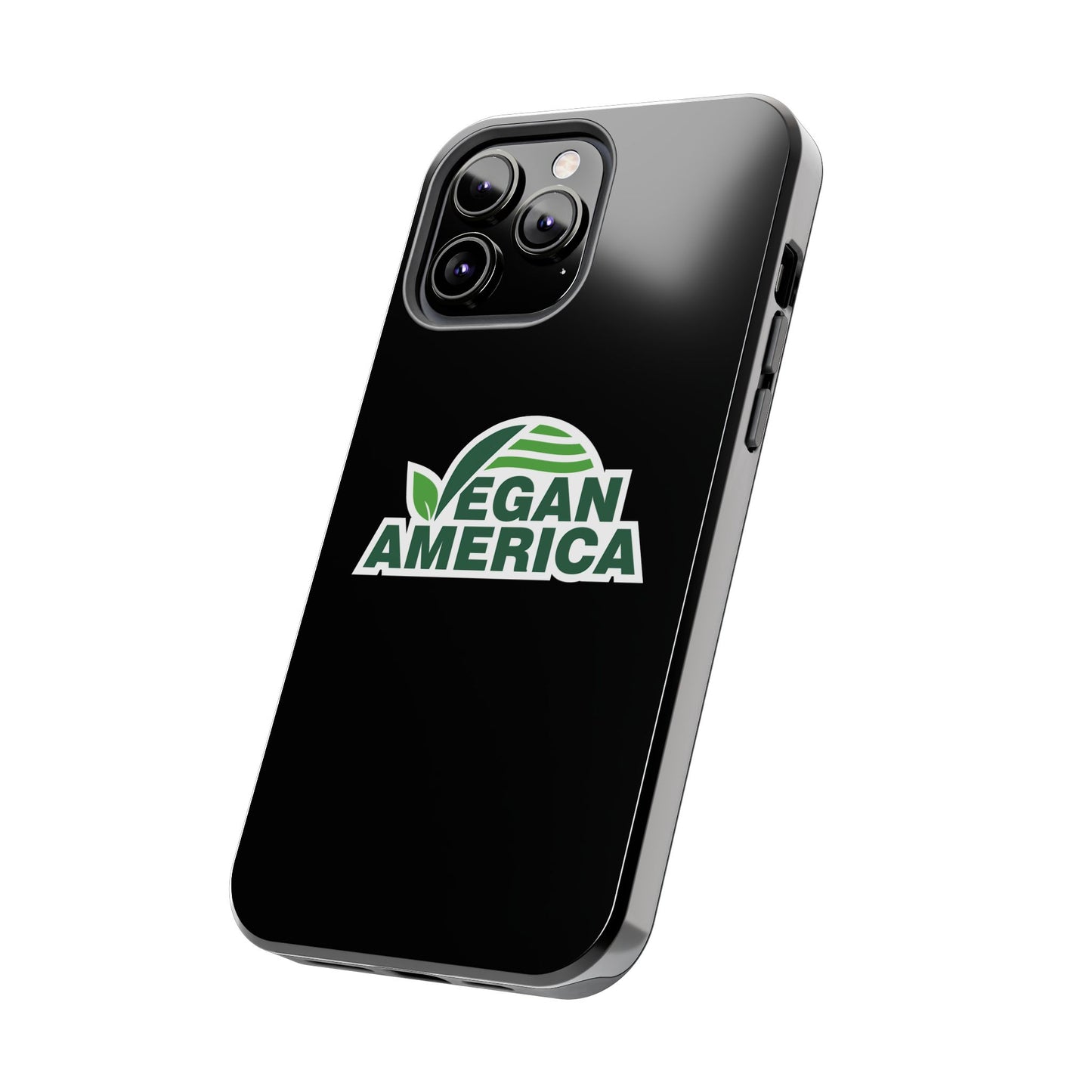Vegan America Tough Phone Case — Green Leaf Vegan Pride Protective Cover - Vegan America