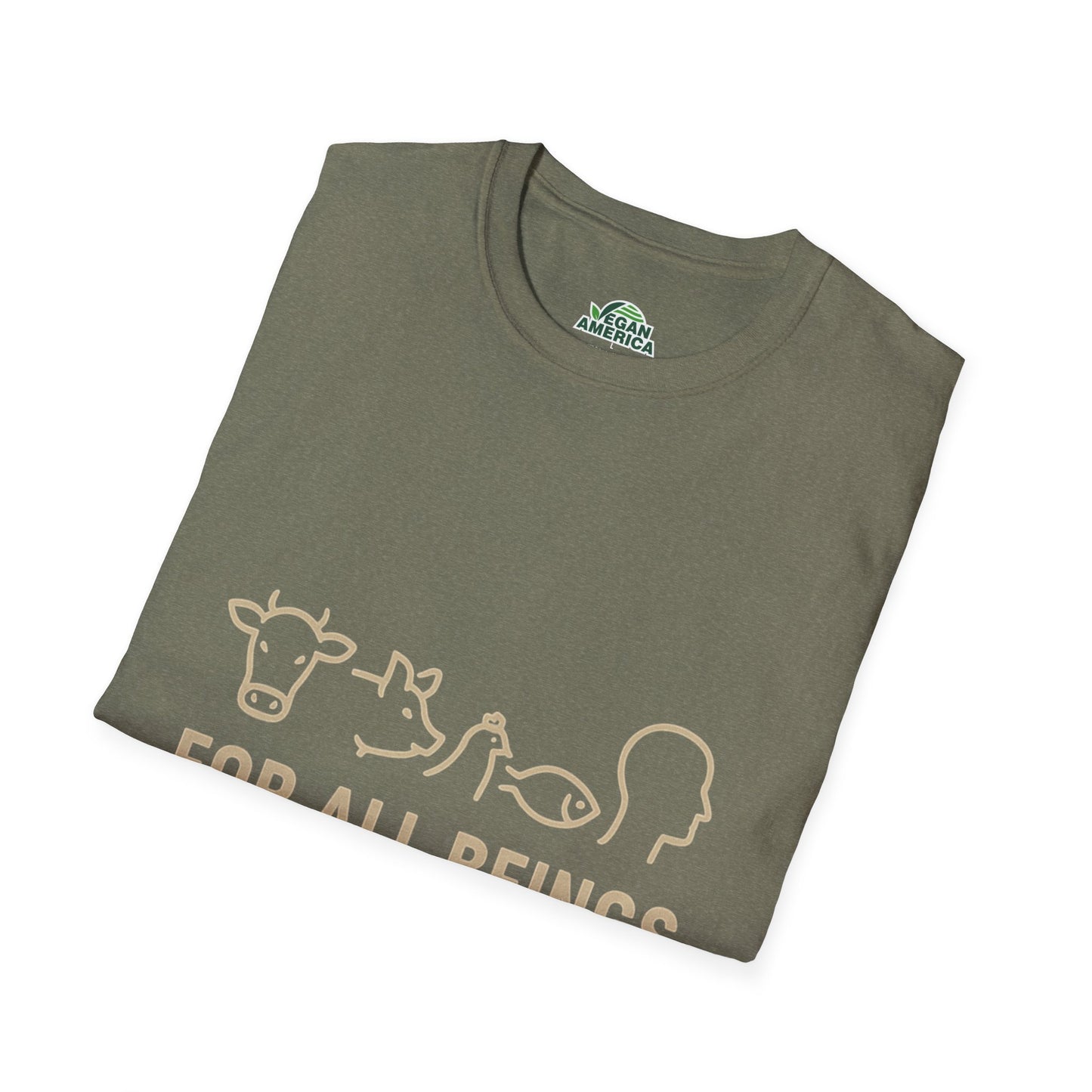 Unisex Vegan America T-Shirt, Eco - Friendly Apparel, Plant - Based Lifestyle Shirt, Perfect Gift for Vegans, Animal Rights Awareness Wear - Vegan America