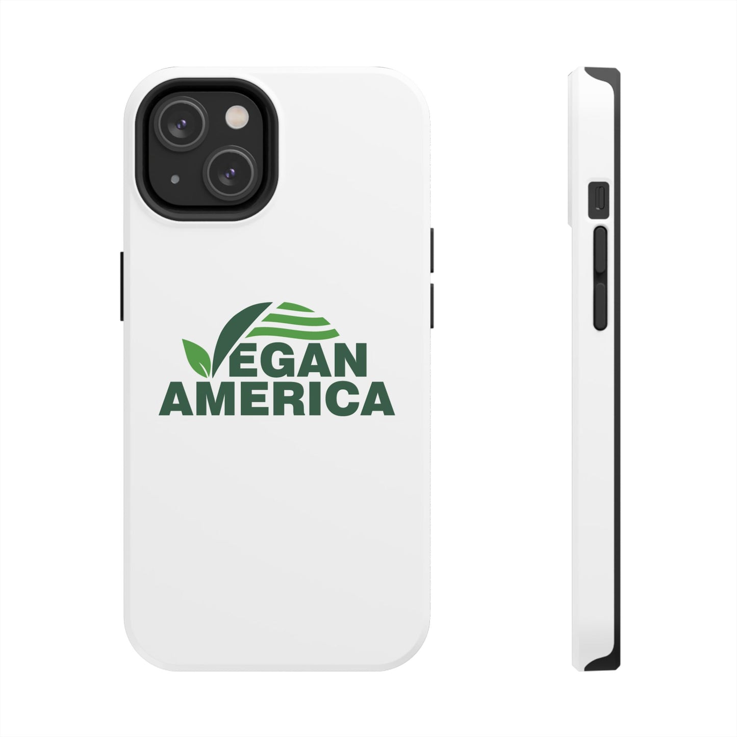 Vegan America Tough Phone Case — Eco - Friendly Plant Logo Protective Cover - Vegan America
