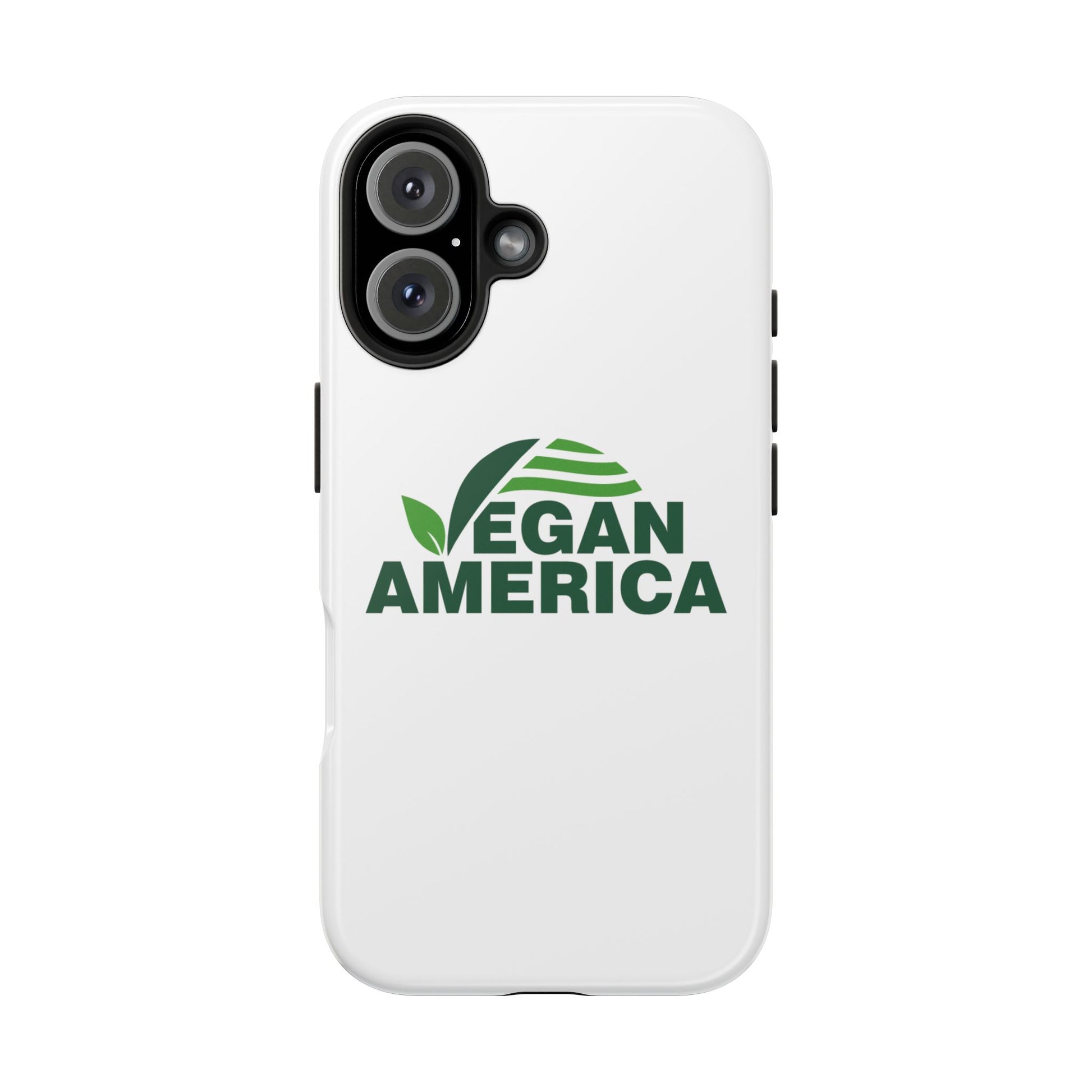 Vegan America Tough Phone Case — Eco - Friendly Plant Logo Protective Cover - Vegan America