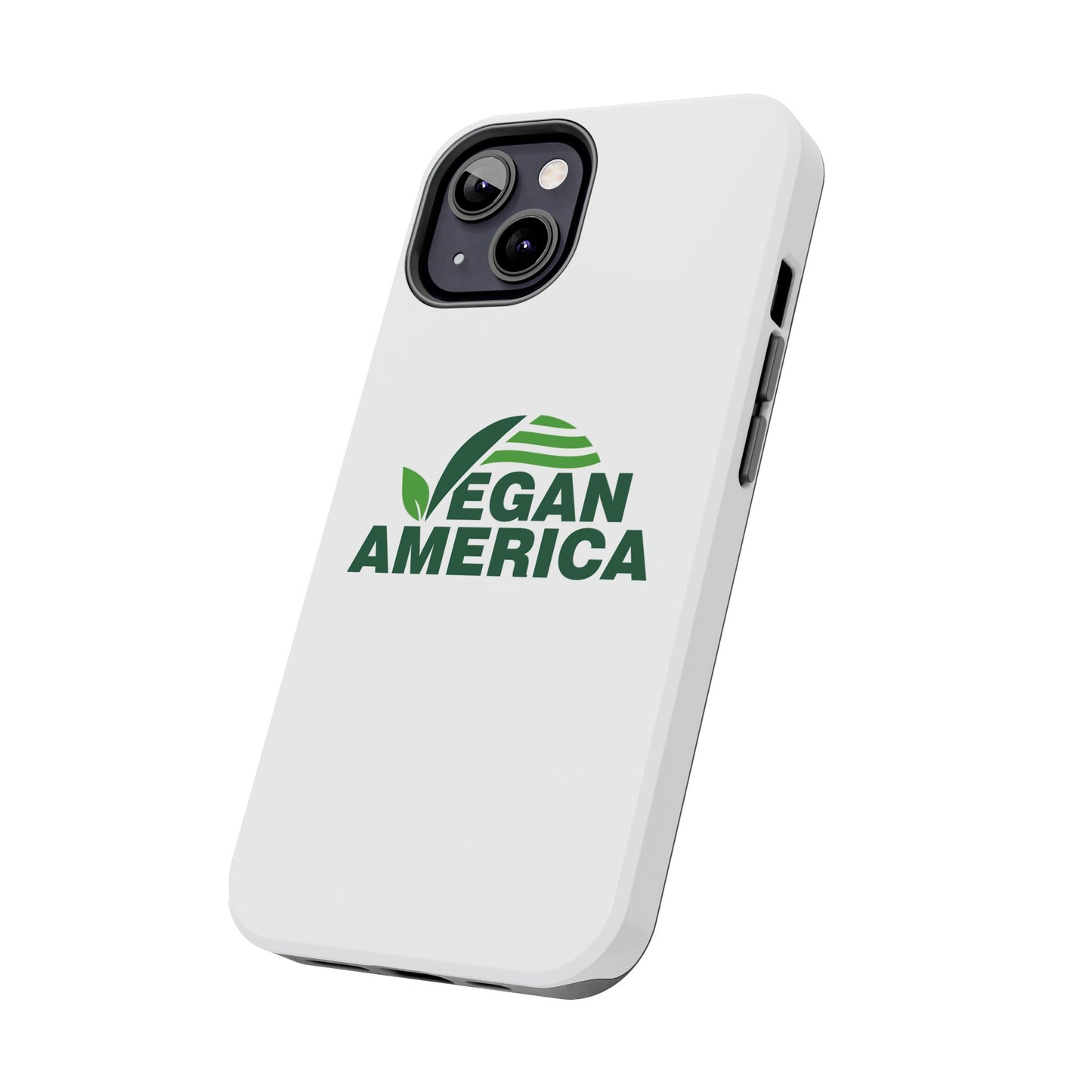 Vegan America Tough Phone Case — Eco - Friendly Plant Logo Protective Cover - Vegan America