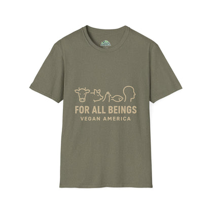 Unisex Vegan America T-Shirt, Eco - Friendly Apparel, Plant - Based Lifestyle Shirt, Perfect Gift for Vegans, Animal Rights Awareness Wear - Vegan America