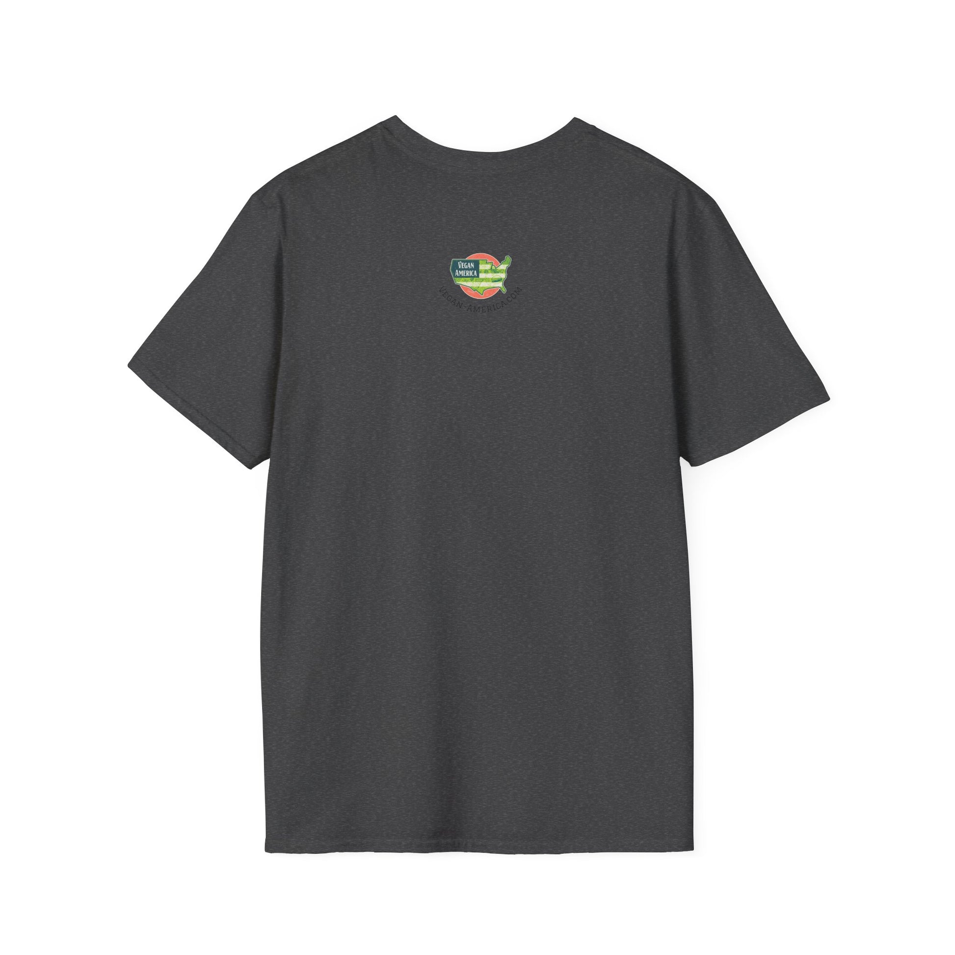 Vegan America T-Shirt | UnisexSoftstyle Tee, Eco - Friendly Fashion, Gift for Vegans, Independence Day Outfit, Casual Wear - Vegan America