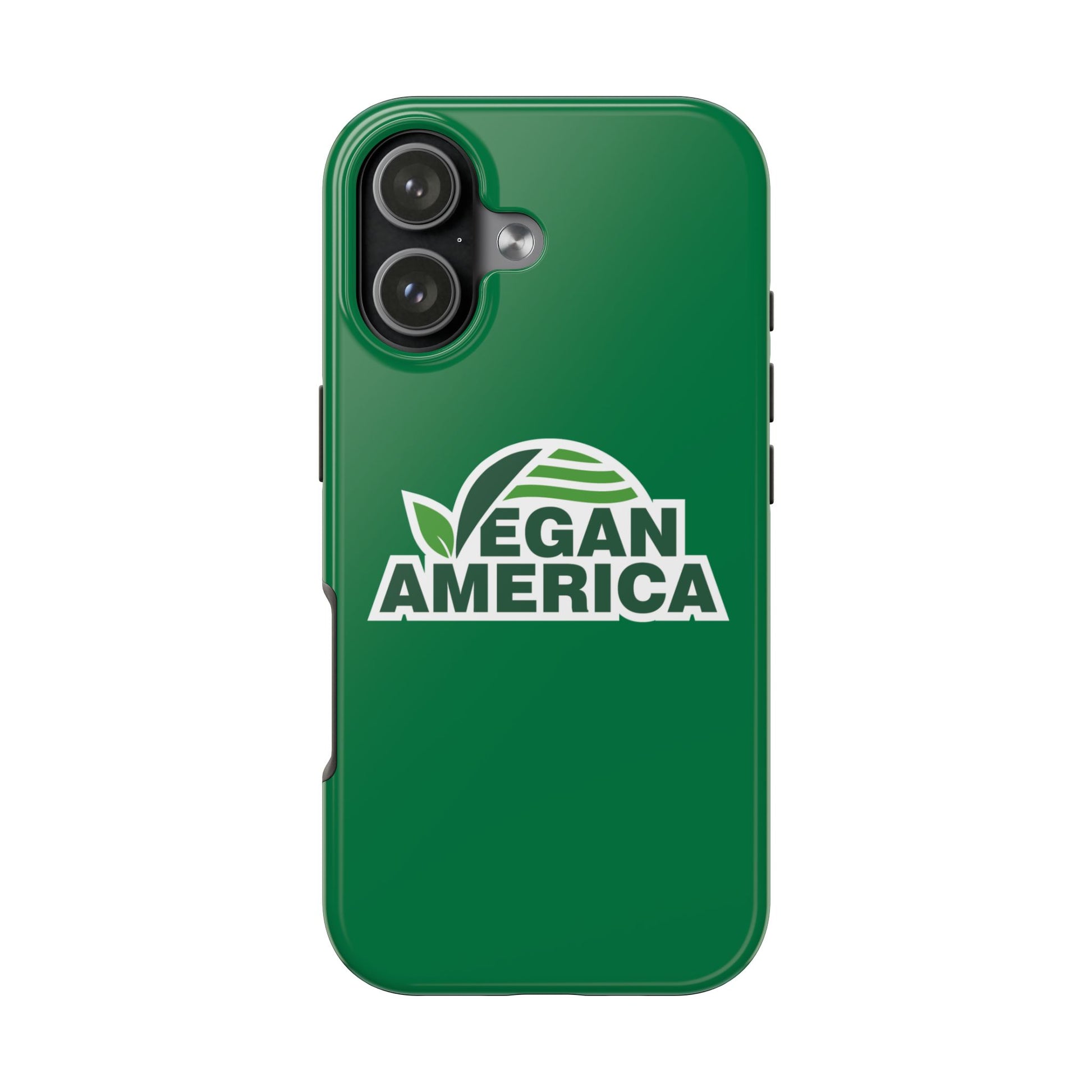 Vegan America Tough Phone Case — Green Protective Vegan Pride Cover - Vegan America