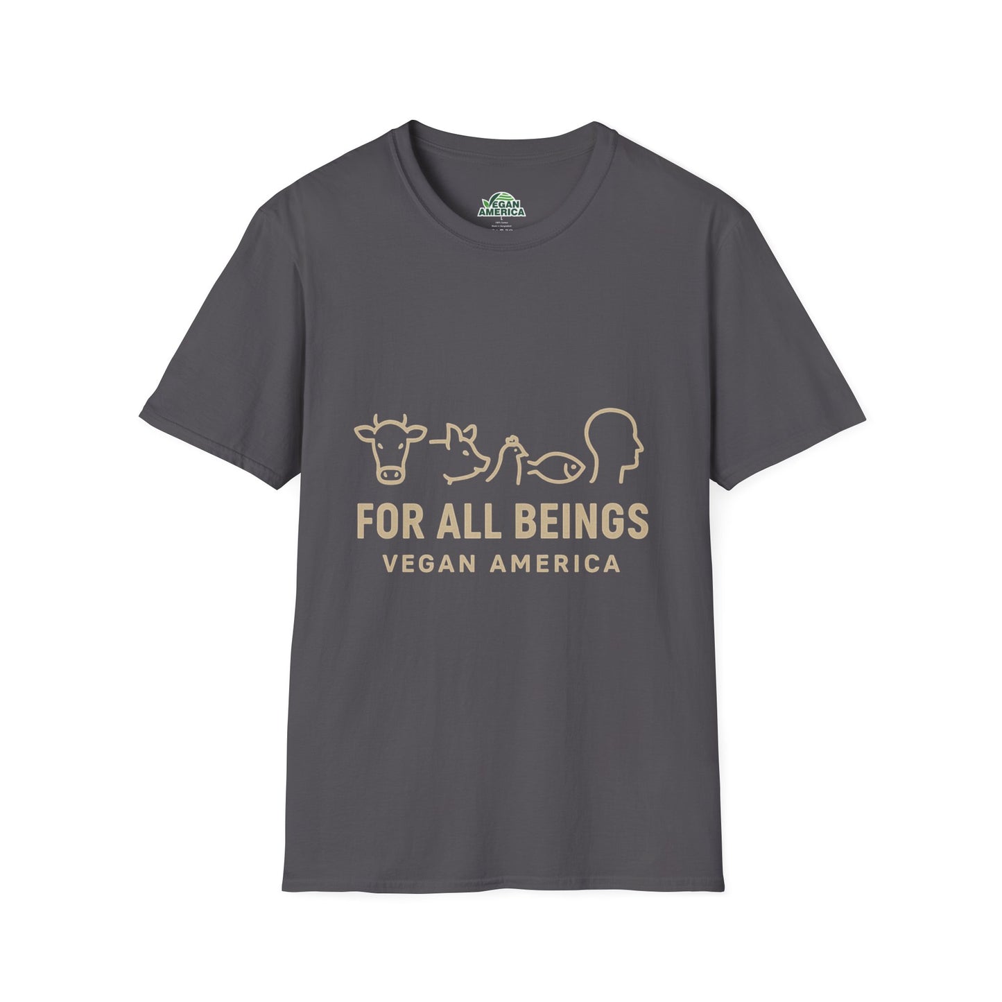 Unisex Vegan America T-Shirt, Eco - Friendly Apparel, Plant - Based Lifestyle Shirt, Perfect Gift for Vegans, Animal Rights Awareness Wear - Vegan America