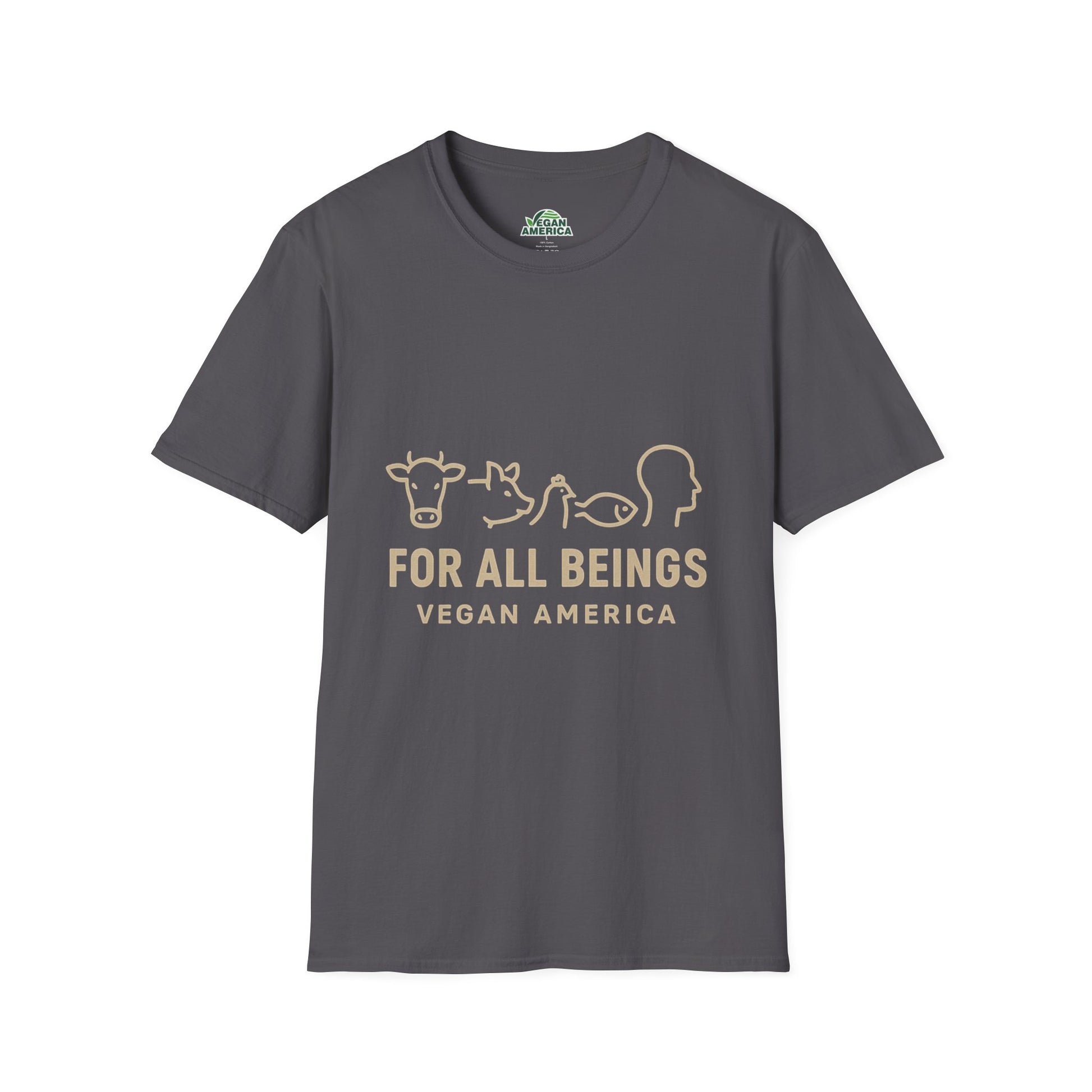 Unisex Vegan America T-Shirt, Eco - Friendly Apparel, Plant - Based Lifestyle Shirt, Perfect Gift for Vegans, Animal Rights Awareness Wear - Vegan America