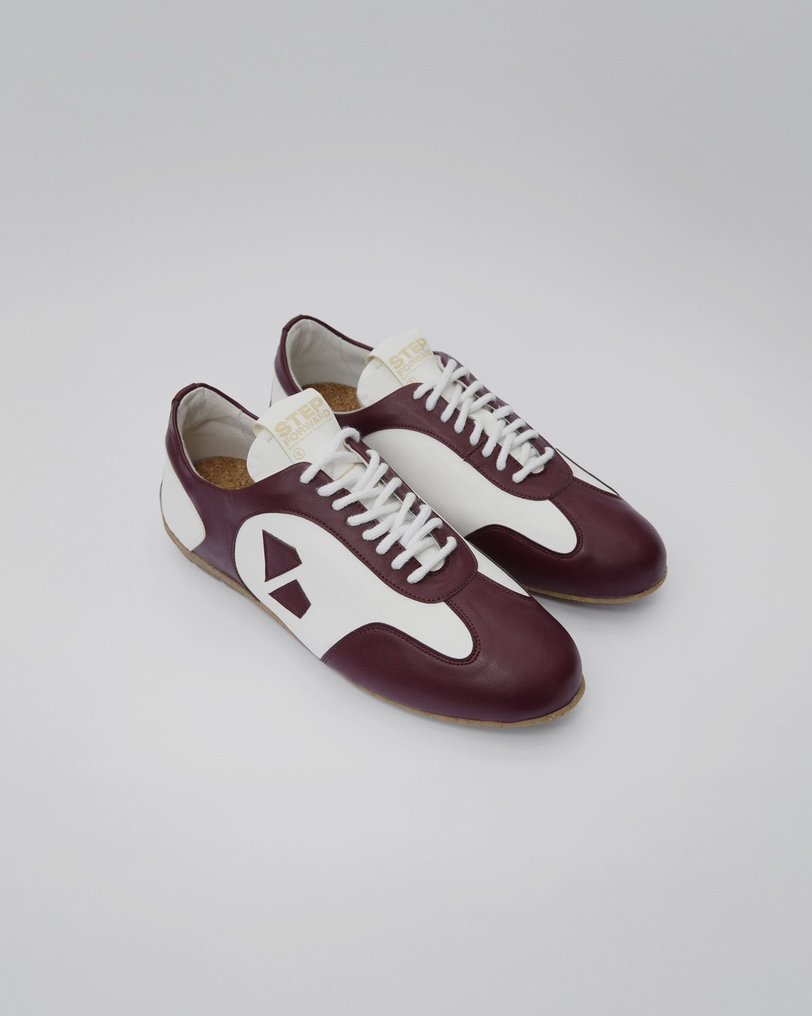 Racer Sneakers Burgundy White - Vegan America