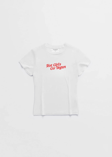 HOT GIRLS GO VEGAN BABY TEE - Vegan America