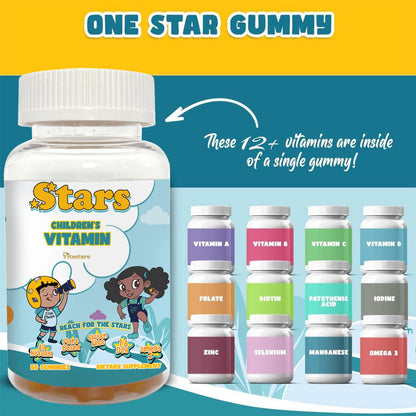 Kids Multivitamin & Immune Boost Bundle Kids Vitamin Gummies + Elderberry Gummies with Vitamin C & Zinc Bundle