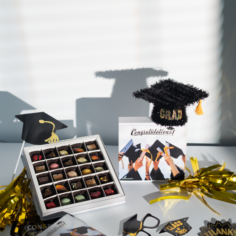 **VEGAN** 25 Piece Graduation Chocolate Gift Box