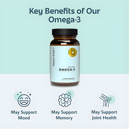 Vegan Omega 3 Supplement - 500mg DHA + EPA Algal Oil