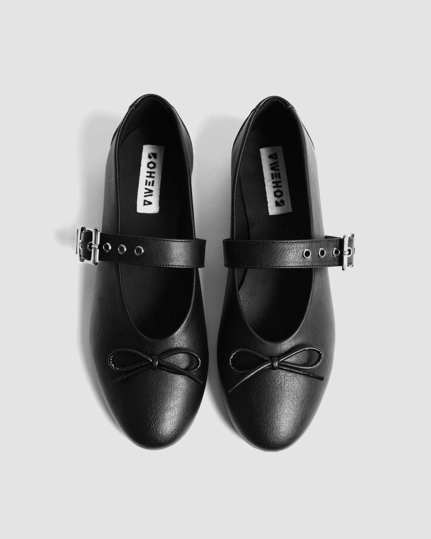 Mara Pumps black ballerinas with a bow - Vegan America