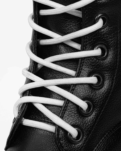Worker Monster Black Vegea grape leather boots - Vegan America
