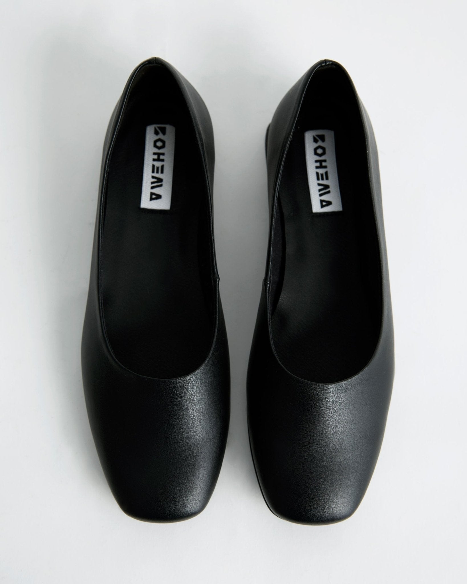 Black Diana Pumps black ballerinas with a square - cut shape - Vegan America
