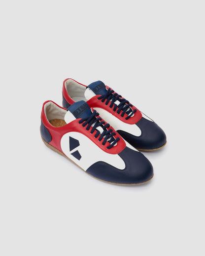 Racer Sneakers Blue Red White - Vegan America