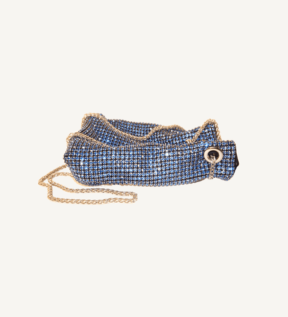 Blue Crystal Bucket Bag - Vegan America