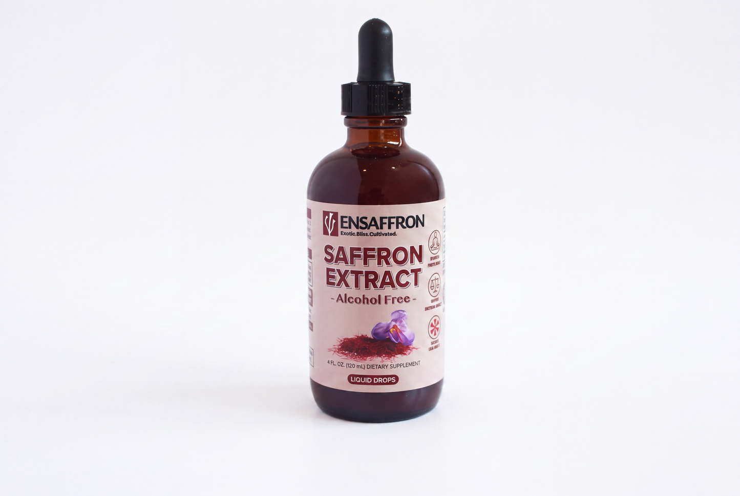 Alcohol-Free Premium Saffron Extract (Made With Pure Heray Saffron Threads)