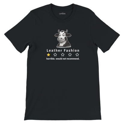 Funny Vegan 'Cow Critic' Premium Tshirt (Dark Colors), 100% Cotton - Vegan America
