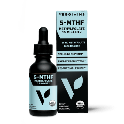 Organic Methylfolate 15mg + B12 - Vegan America