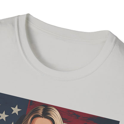 Vegan America T-Shirt | UnisexSoftstyle Tee, Eco - Friendly Fashion, Gift for Vegans, Independence Day Outfit, Casual Wear - Vegan America