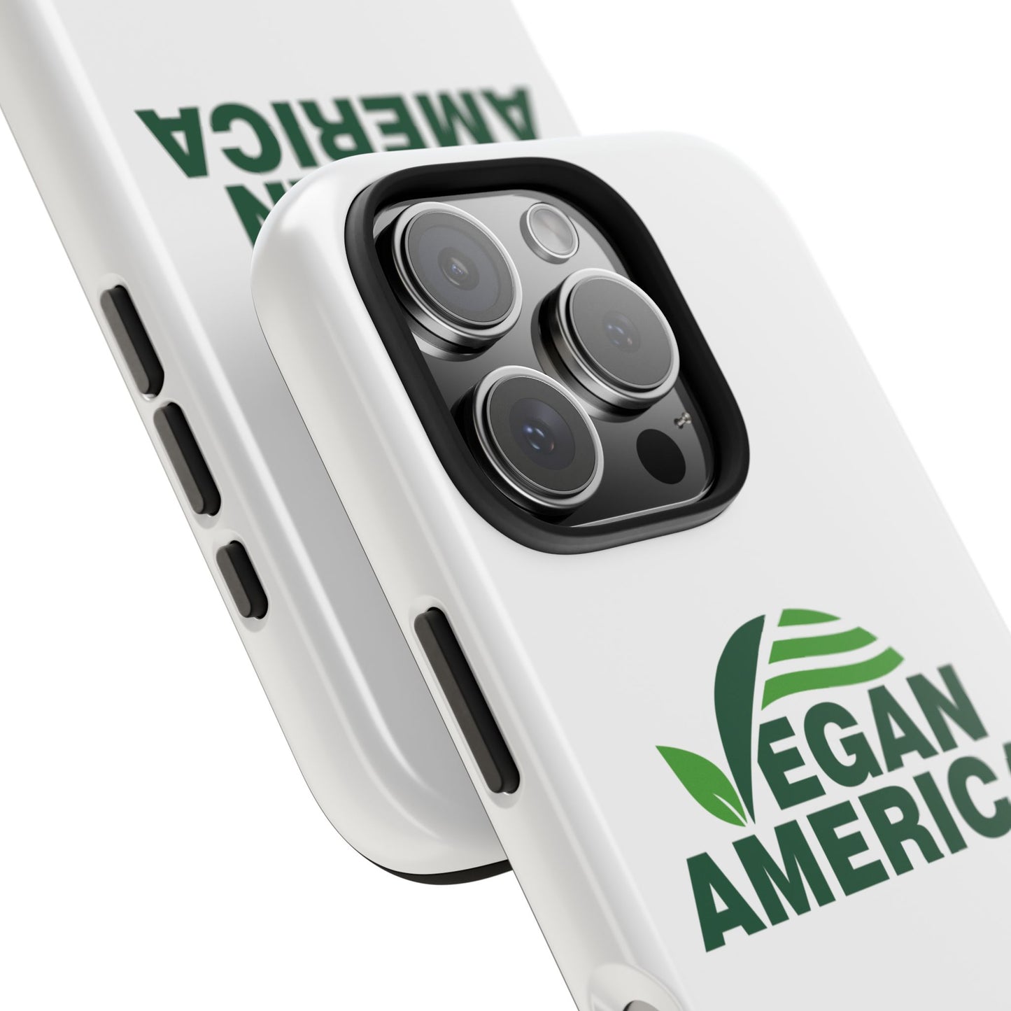 Vegan America Tough Phone Case — Eco - Friendly Plant Logo Protective Cover - Vegan America