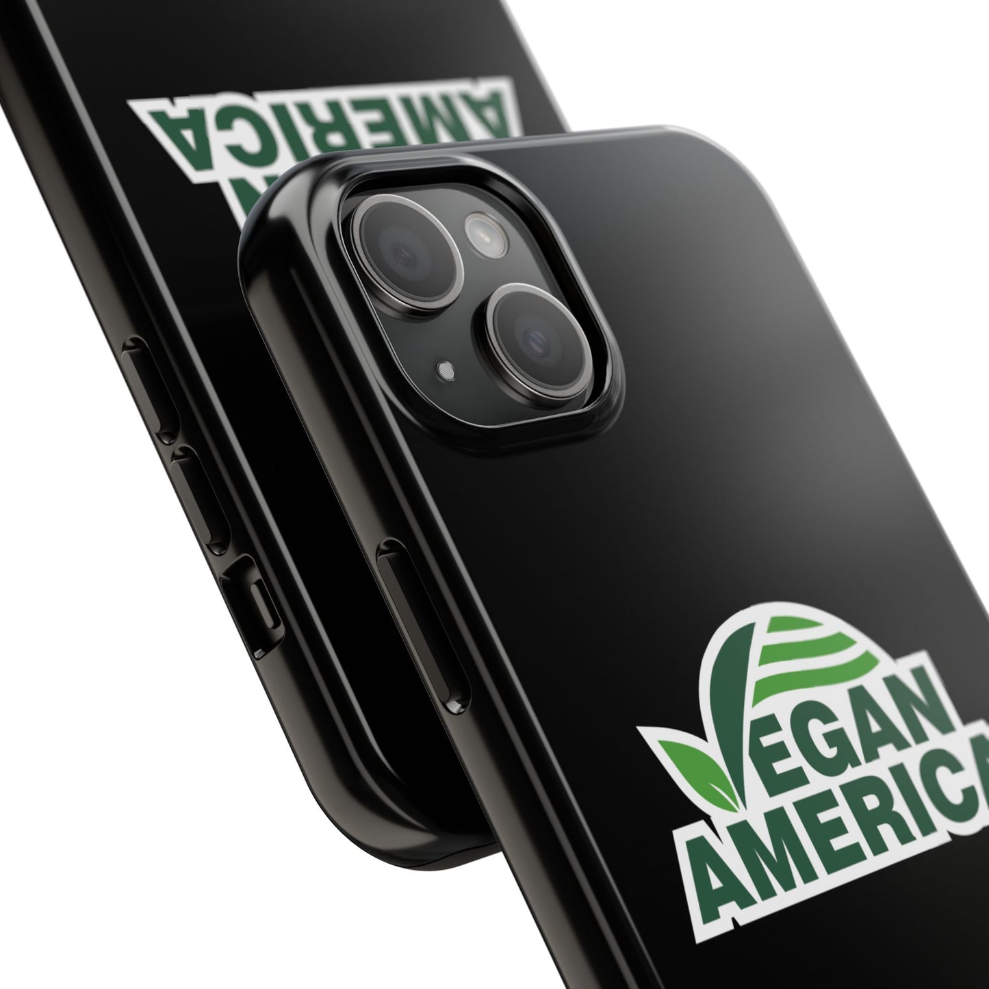 Vegan America Tough Phone Case — Green Leaf Vegan Pride Protective Cover - Vegan America