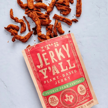 Prickly Pear Teriyaki Jerky | Retail 6 - Pack (The Smarter Jerky) - Vegan America