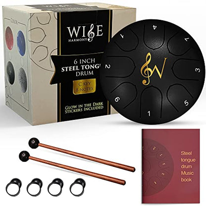 Wise Harmony 6 Inch Steel Tongue Rain Drum