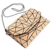 Geometric Cork Shoulder Bag Envelop Style