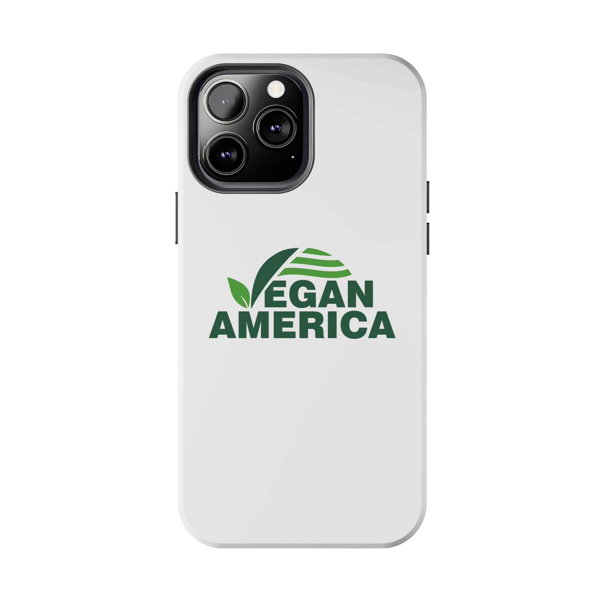Vegan America Tough Phone Case — Eco - Friendly Plant Logo Protective Cover - Vegan America