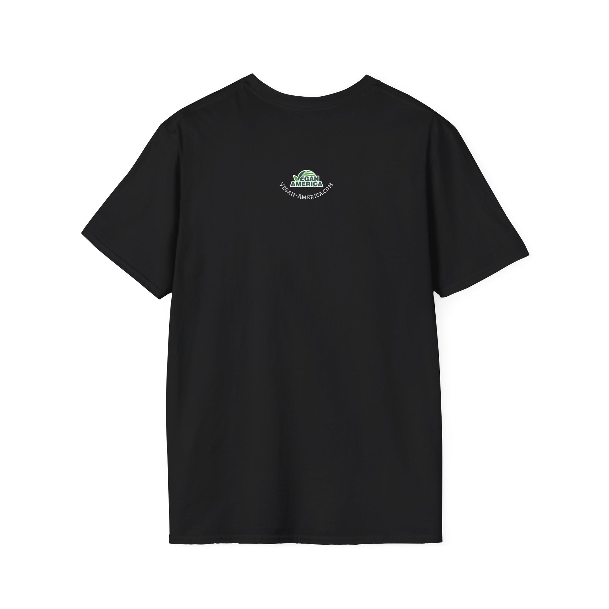 Vegan America T-Shirt | UnisexSoftstyle Tee, Eco - Friendly Fashion, Gift for Vegans, Independence Day Outfit, Casual Wear - Vegan America