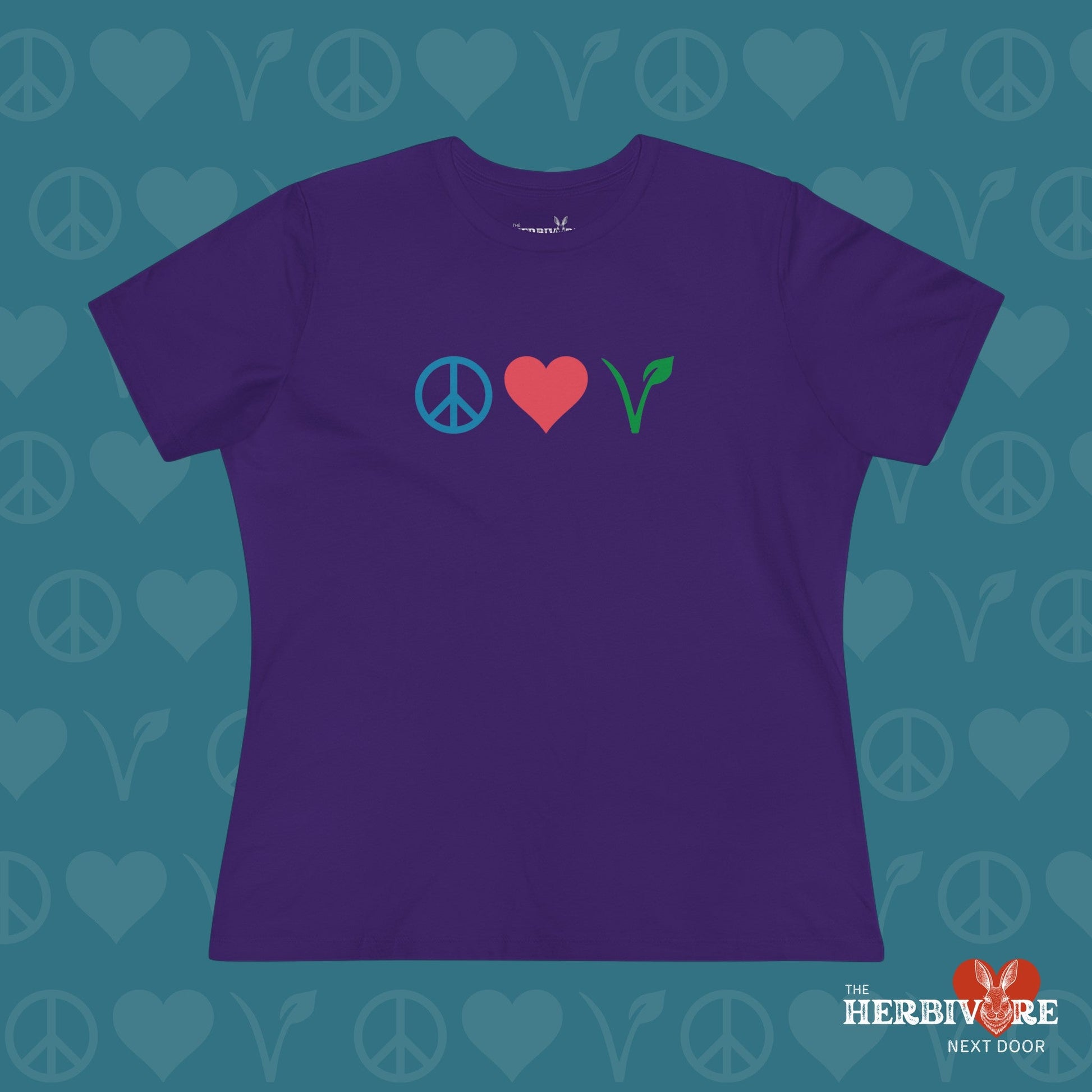 Peace Love Vegan - Women's Style T-Shirt - Vegan America
