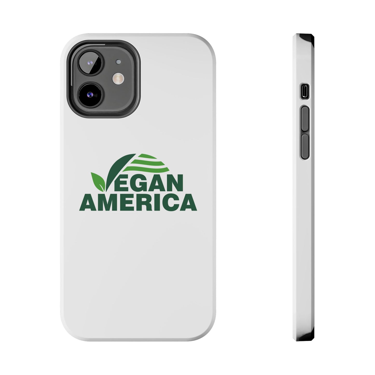 Vegan America Tough Phone Case — Eco - Friendly Plant Logo Protective Cover - Vegan America