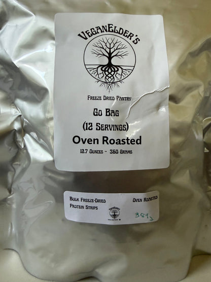 Oven Roasted Protein Strips- Go Bag (12 Servings) - Vegan America