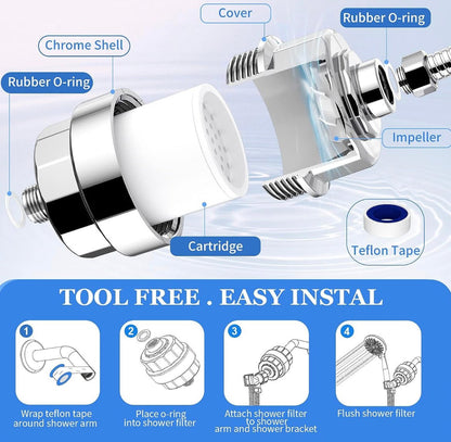 Shower Head Filter for Hard Water