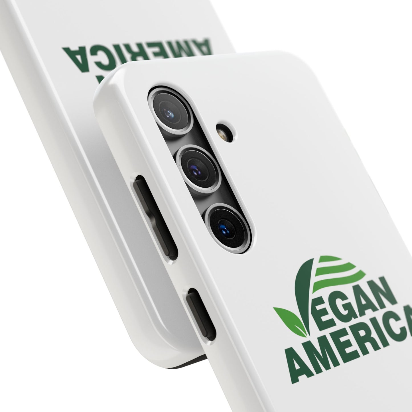 Vegan America Tough Phone Case — Eco - Friendly Plant Logo Protective Cover - Vegan America
