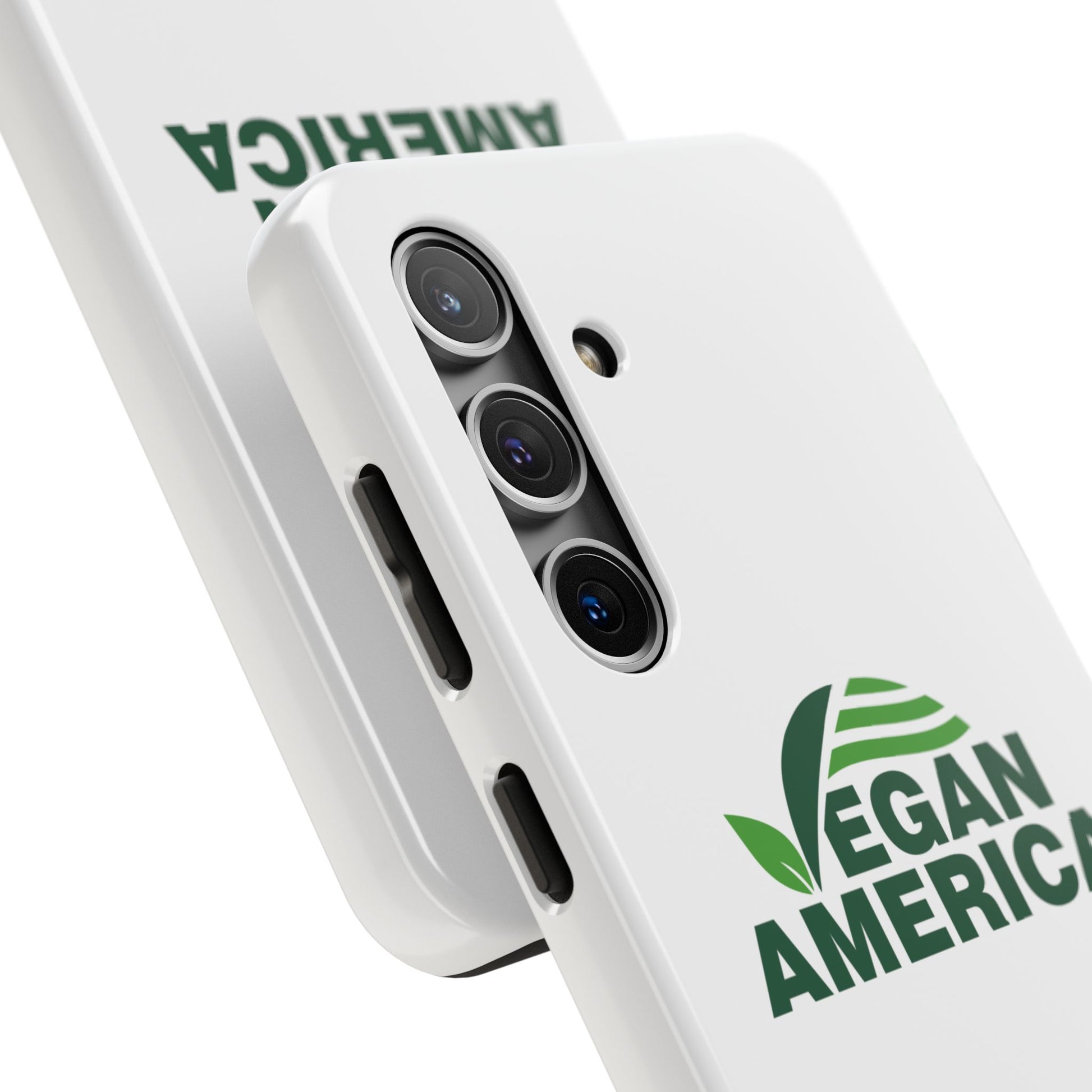 Vegan America Tough Phone Case — Eco - Friendly Plant Logo Protective Cover - Vegan America