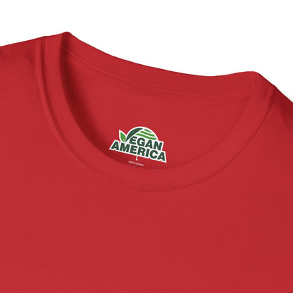 Unisex Vegan America T-Shirt, Eco - Friendly Apparel, Plant - Based Lifestyle Shirt, Perfect Gift for Vegans, Animal Rights Awareness Wear - Vegan America