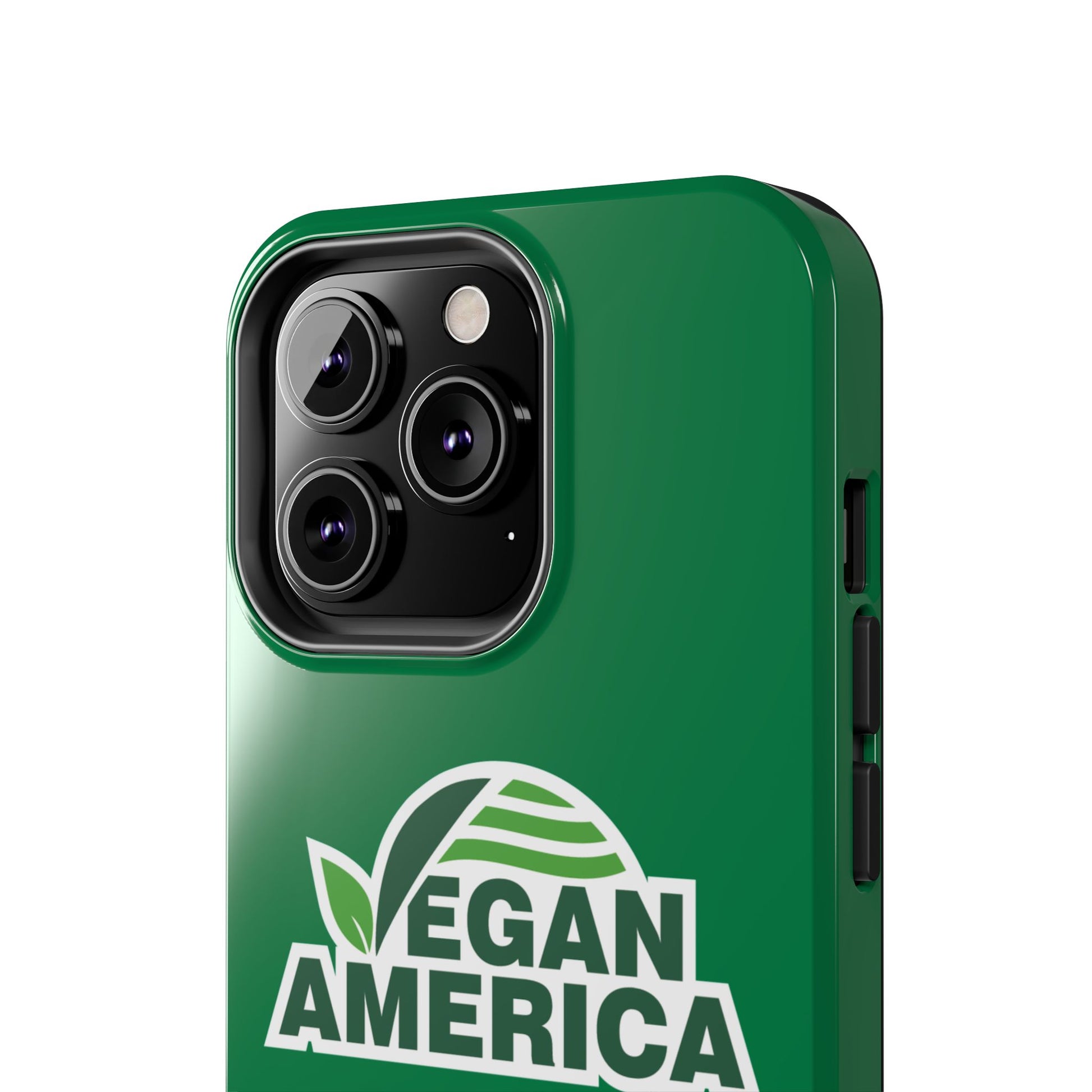 Vegan America Tough Phone Case — Green Protective Vegan Pride Cover - Vegan America
