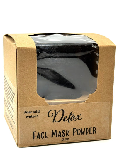 DETOX (VEGAN) Powder Face Mask - Draw Out Impurities with Kaolin Clay, Green Tea & Aloe Vera | All - natural skincare gifts for oily skin - Vegan America