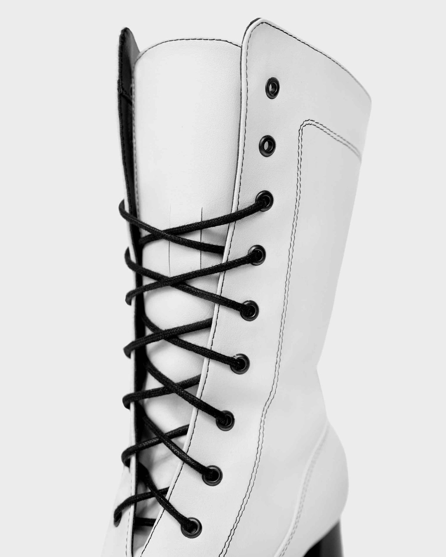 High Boots White cactus leather boots - Vegan America